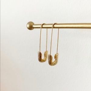 Safety pin earrings